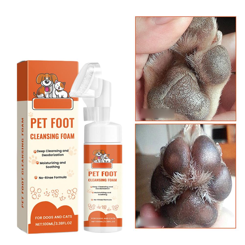 Pet Ear Cleaner - Detergente schiumogeno delicato per zampe e