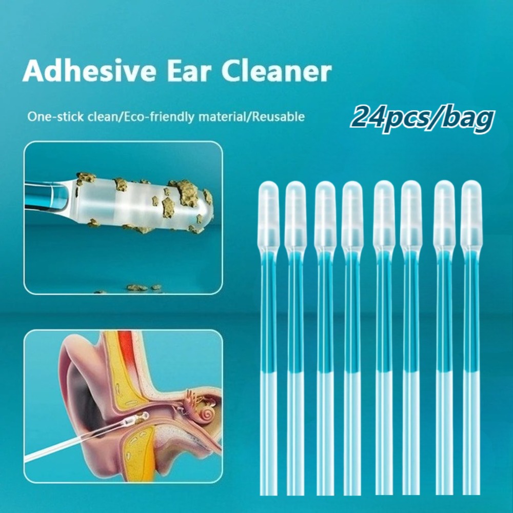 Pet Ear Cleaner - 24 Pezzi di Strumenti Adesivi in