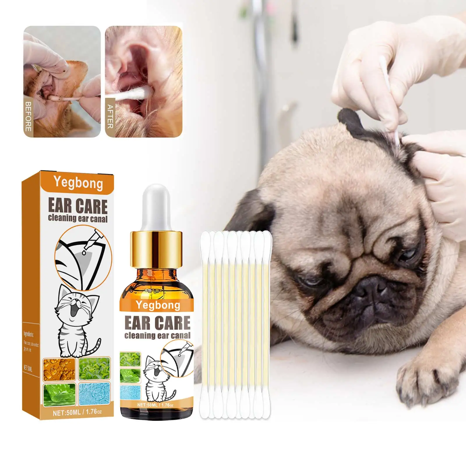 Pet Ear Cleaner - Le gocce per la pulizia dell'orecchio