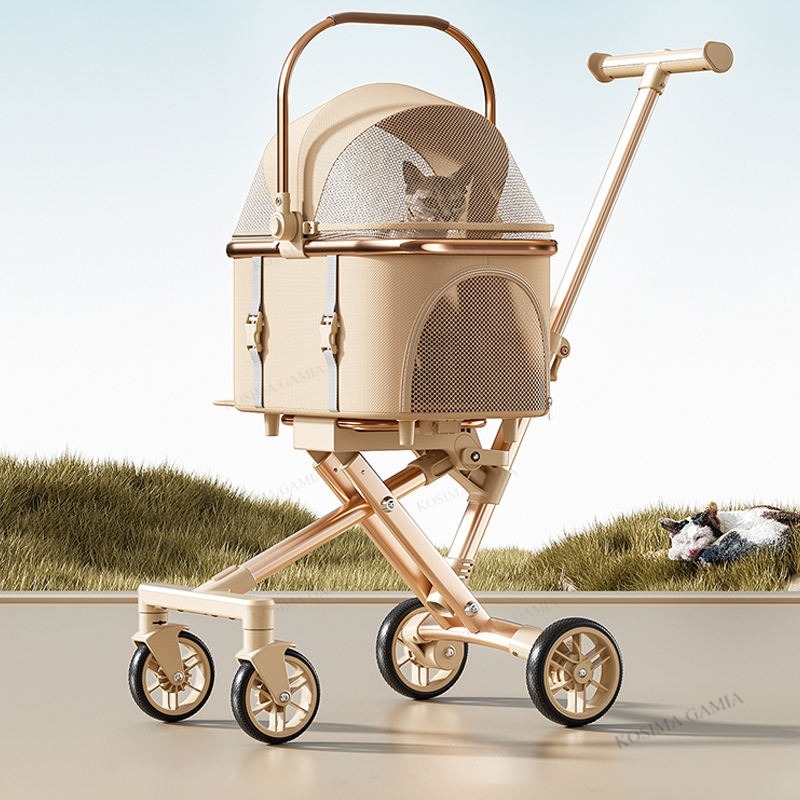 Pet Stroller Carrier - Nuovo Passeggino Separabile per Animali Domestici,