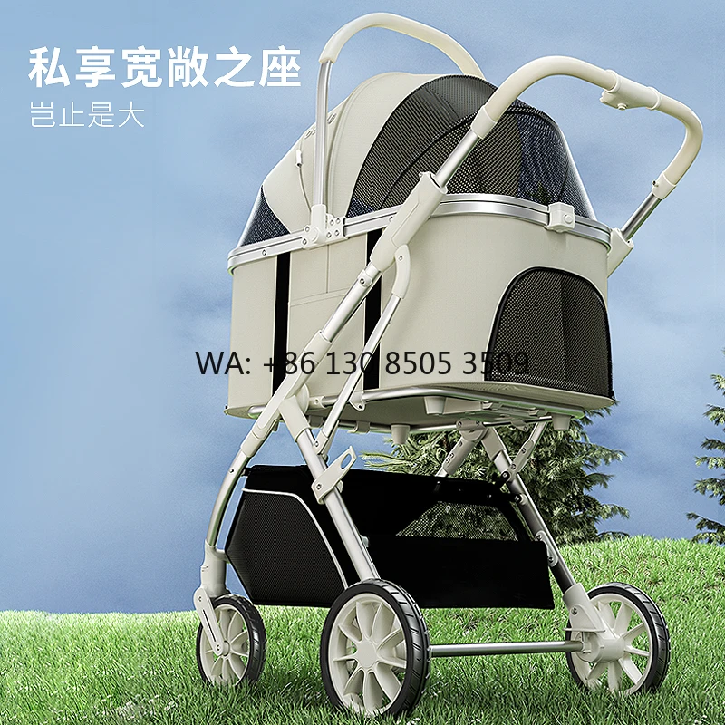 Pet Stroller Carrier - Passeggino di Lusso in Alluminio a