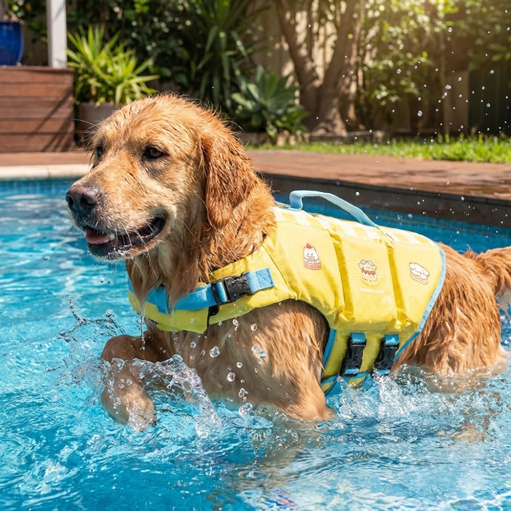 Dog Life Jacket - Giubbotto Salvagente Impermeabile per Cani, Regolabile