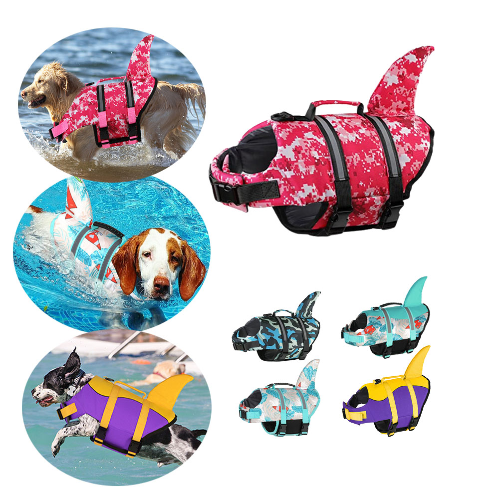 Dog Life Jacket - Giubbotto di salvataggio per cani Shark