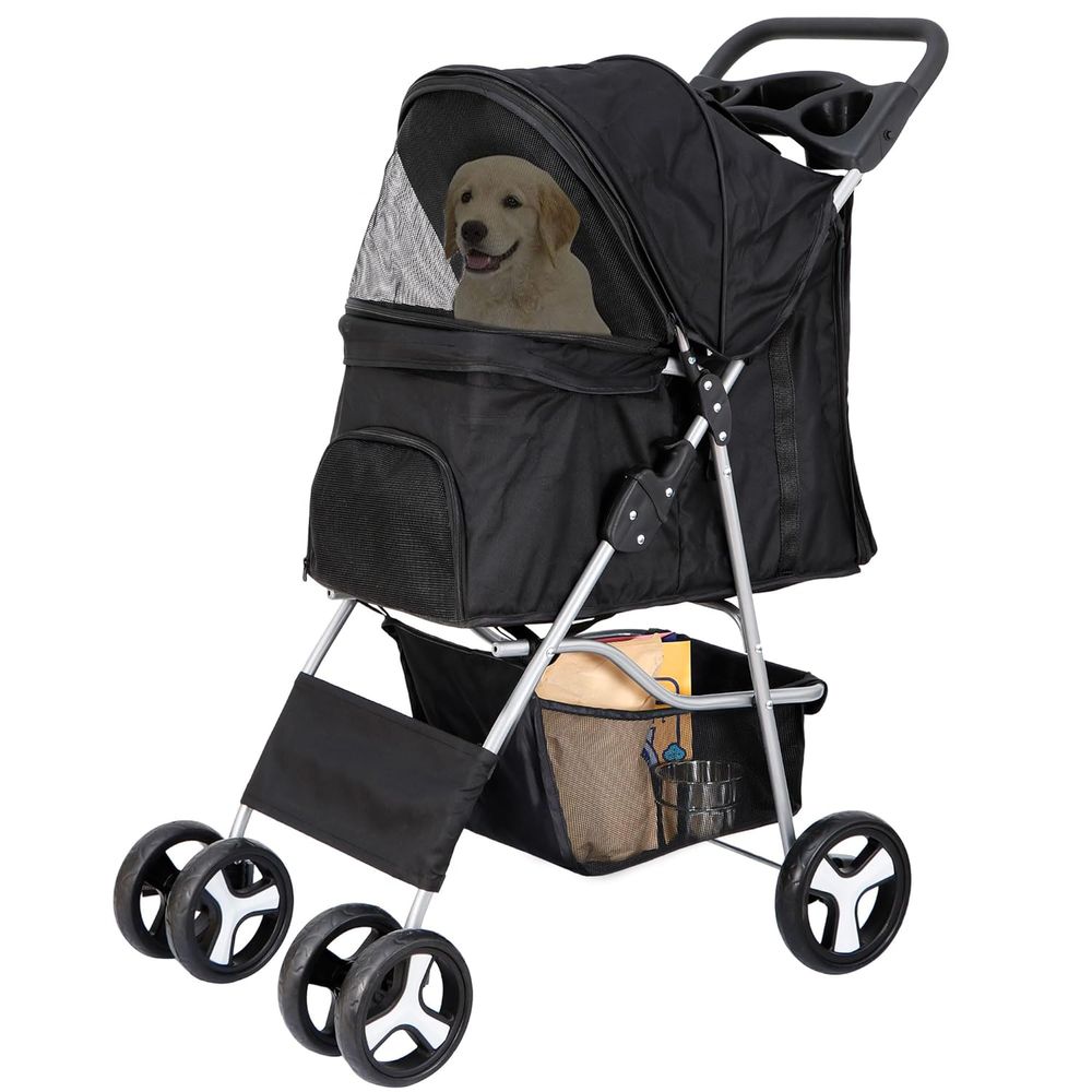 Pet Stroller Carrier - Passeggino per Animali Domestici, Carrello per