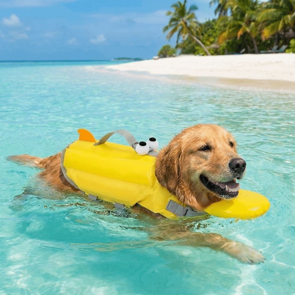 Dog Life Jacket - Giubbotto di Salvataggio Regolabile per Cani,