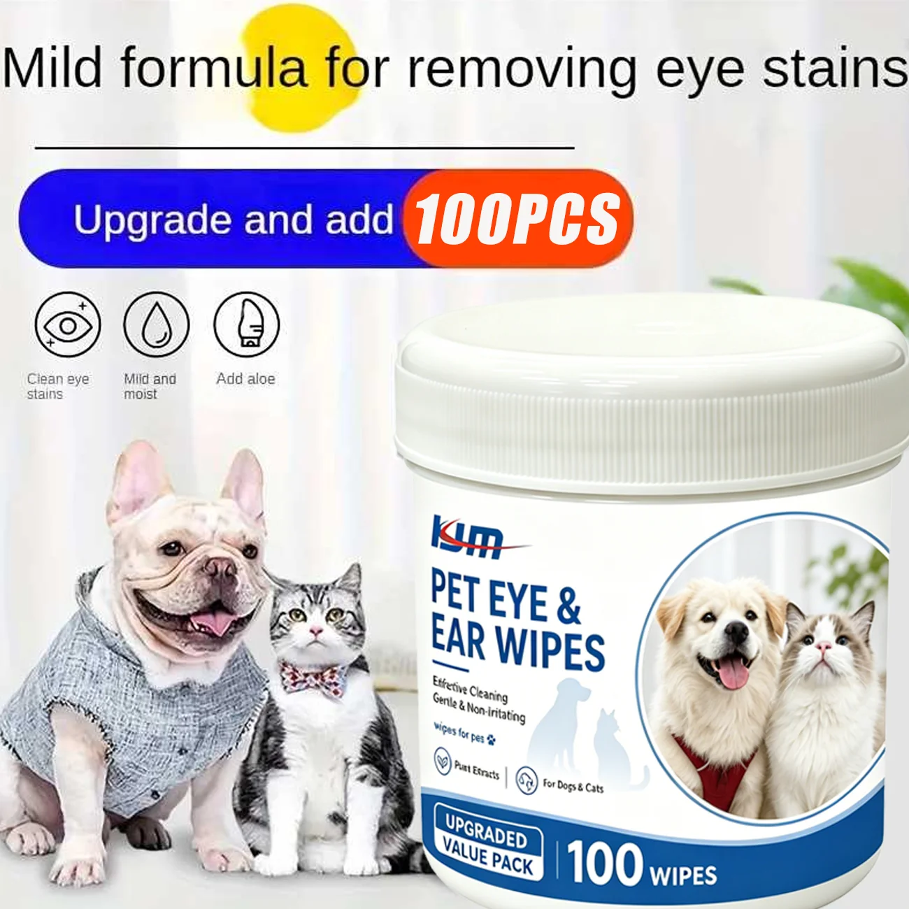 KJM 100 salviette per occhi e  - Pet Ear Cleaner recensione e prezzo